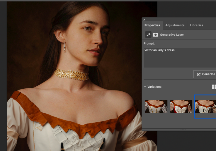 Creating AI-Generated Accessories for Portraits in Photoshop